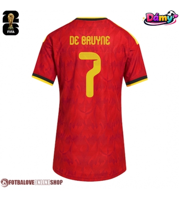 Belgie Kevin De Bruyne #7 Domácí Dres pro Dámy MS 2026 Krátkým Rukávem